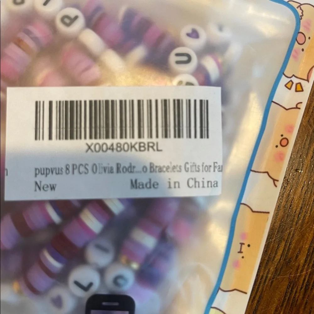 Eight pack of Olivia Rodrigo, bracelets gifts for fans parties favors NWT